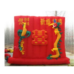 广西龙凤呈祥充气背景台